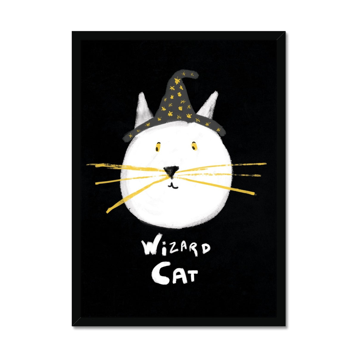 Wizard Cat Print Framed Print