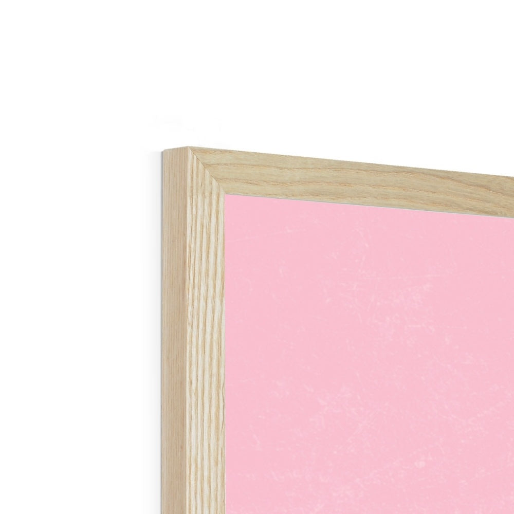 Go Shine - Pink Art Print Framed Print