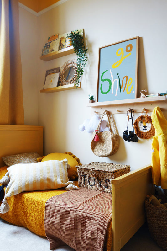 Go Shine Print - Blue Framed Print