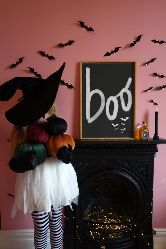 Boo Print - Halloween Special Fine Art Print with Hanger