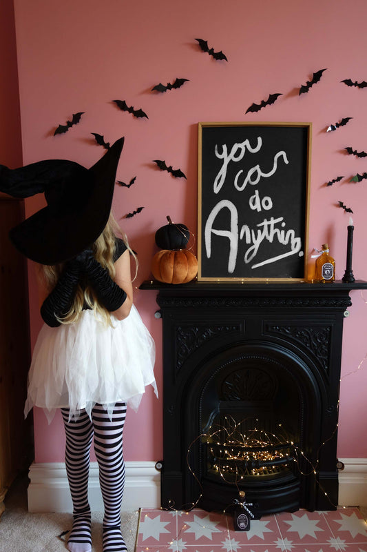 You can do anything print - black, white Fine Art Print