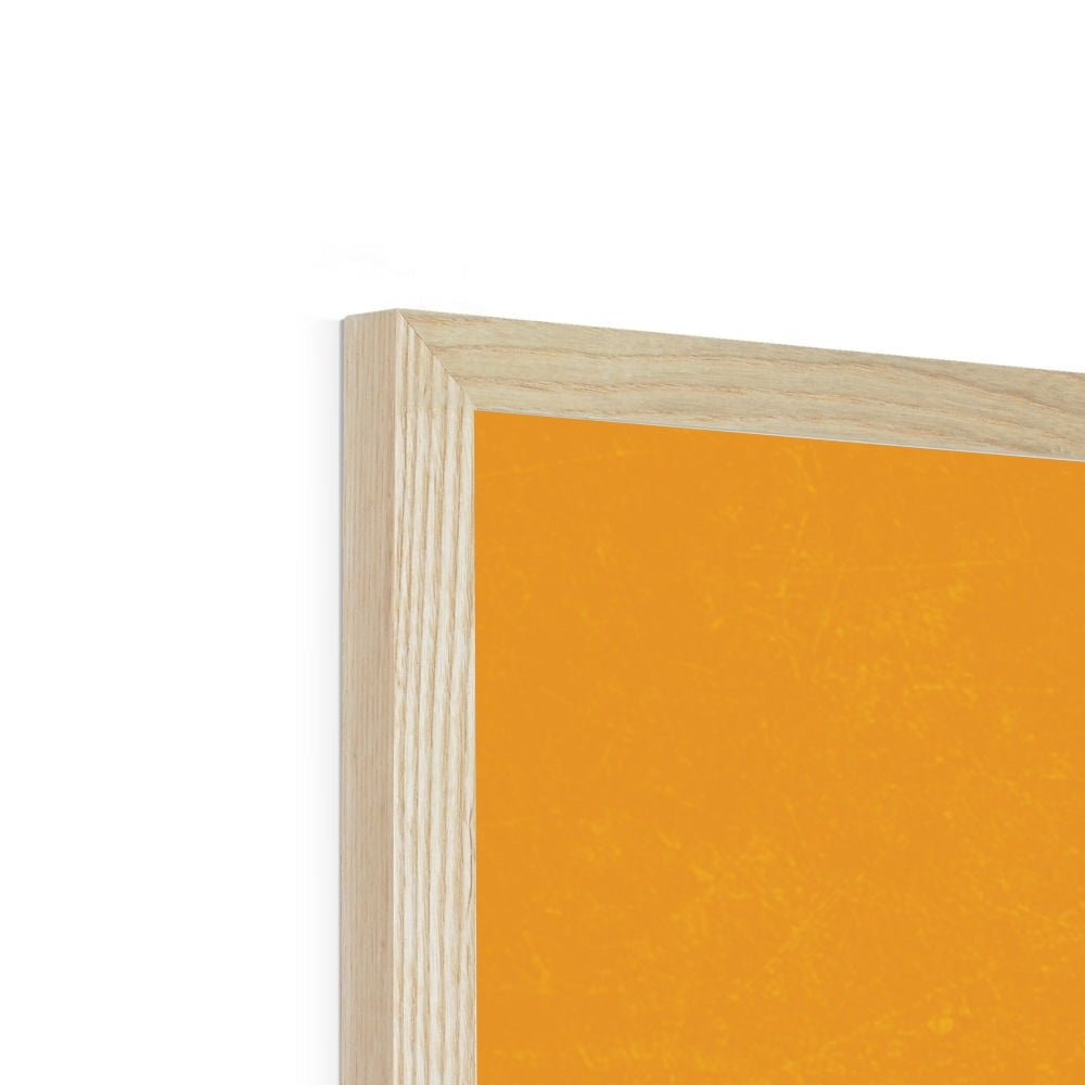 Love Flower Print-Brown, Pink, Brown Framed Print