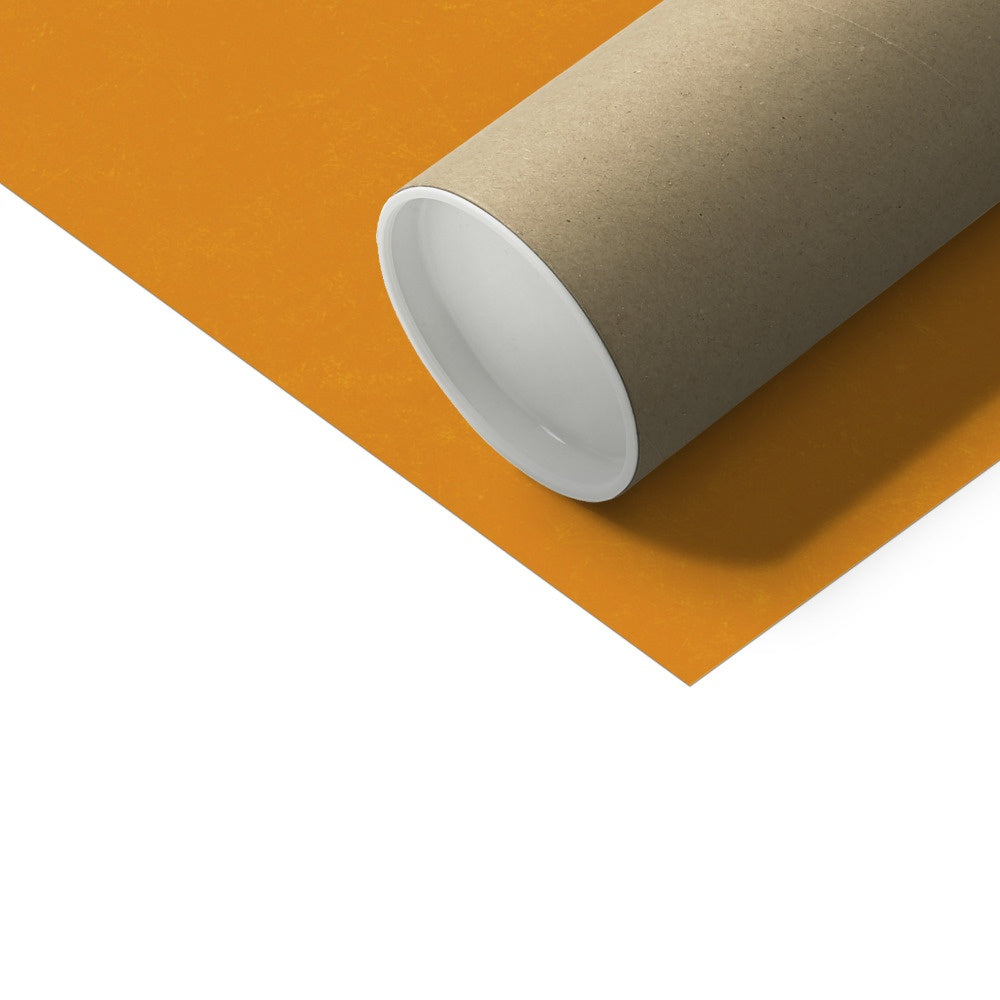 Flying Birds Print - Brown, Pink, Yellow Fine Art Print