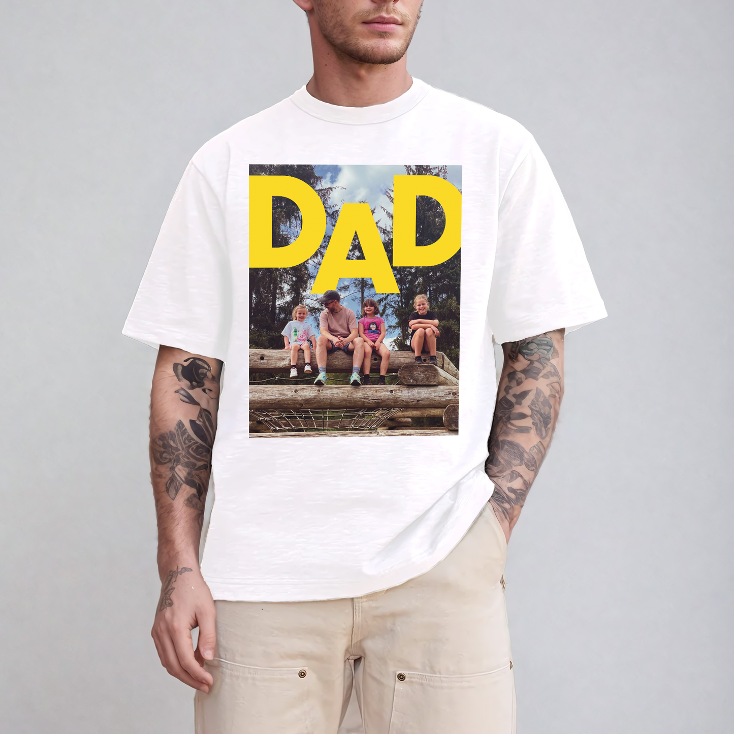 Personalised Dad Unisex Short Sleeve T-Shirt