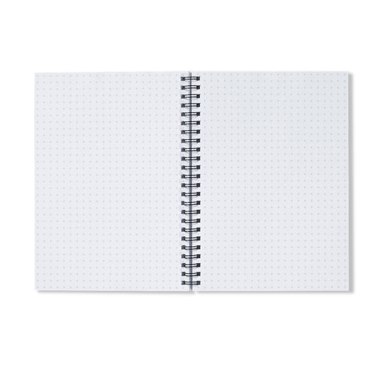Cat Print - White with black Notebook