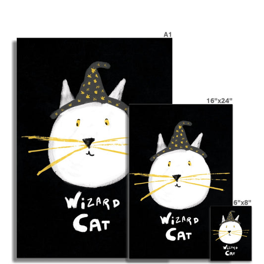 Wizard Cat Print Fine Art Print