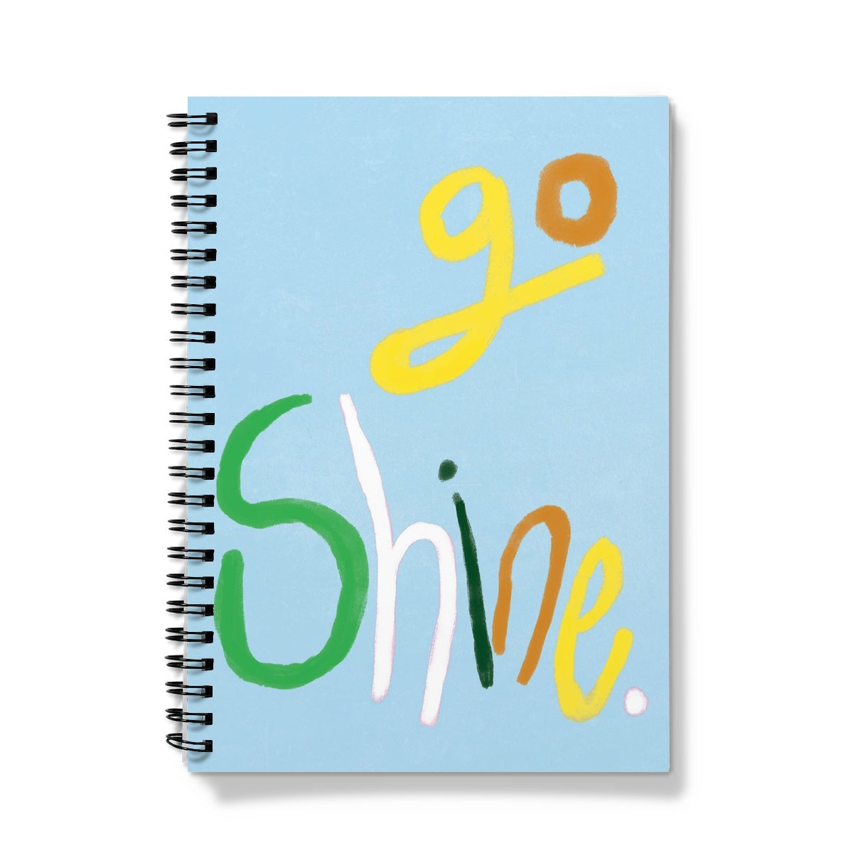 Go Shine Print - Blue Notebook