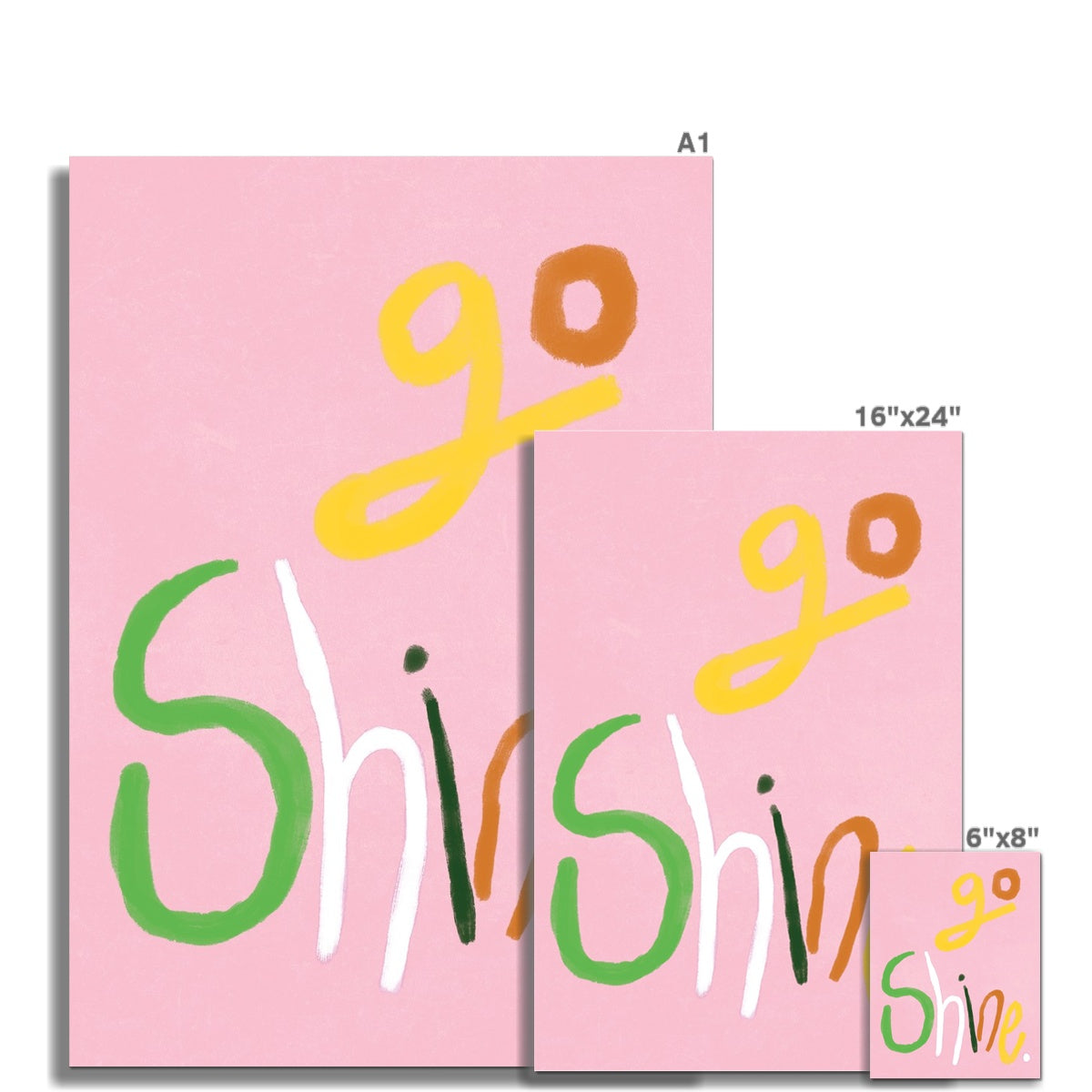 Go Shine Print - Pink Fine Art Print