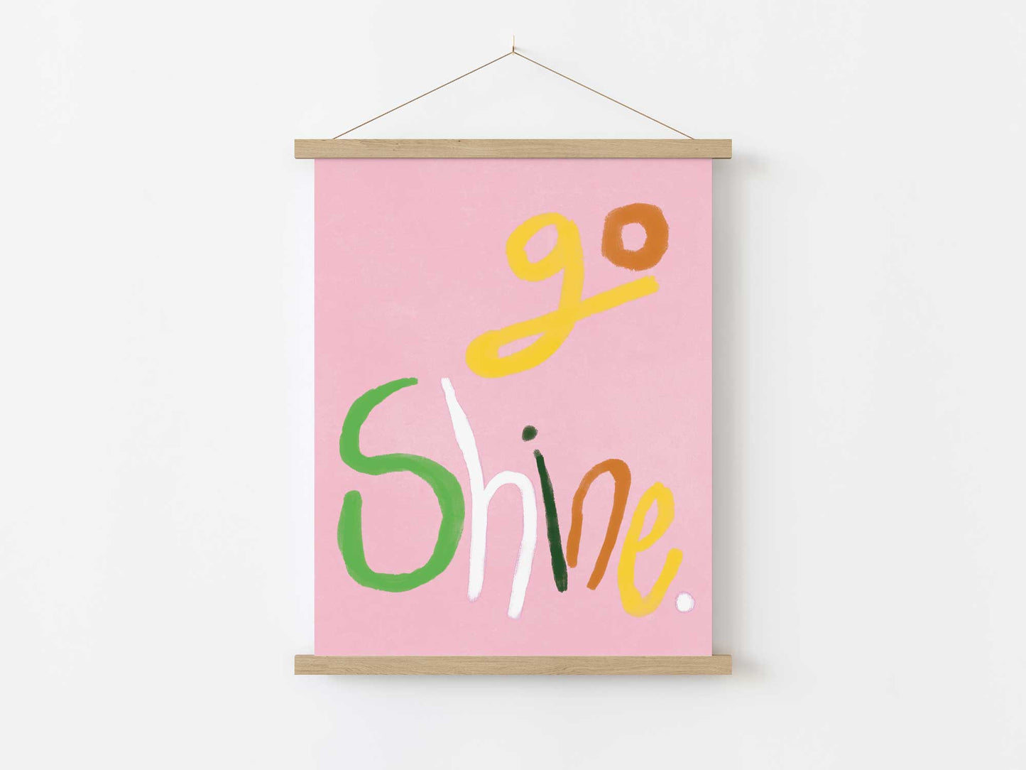 Go Shine Print - Pink Fine Art Print