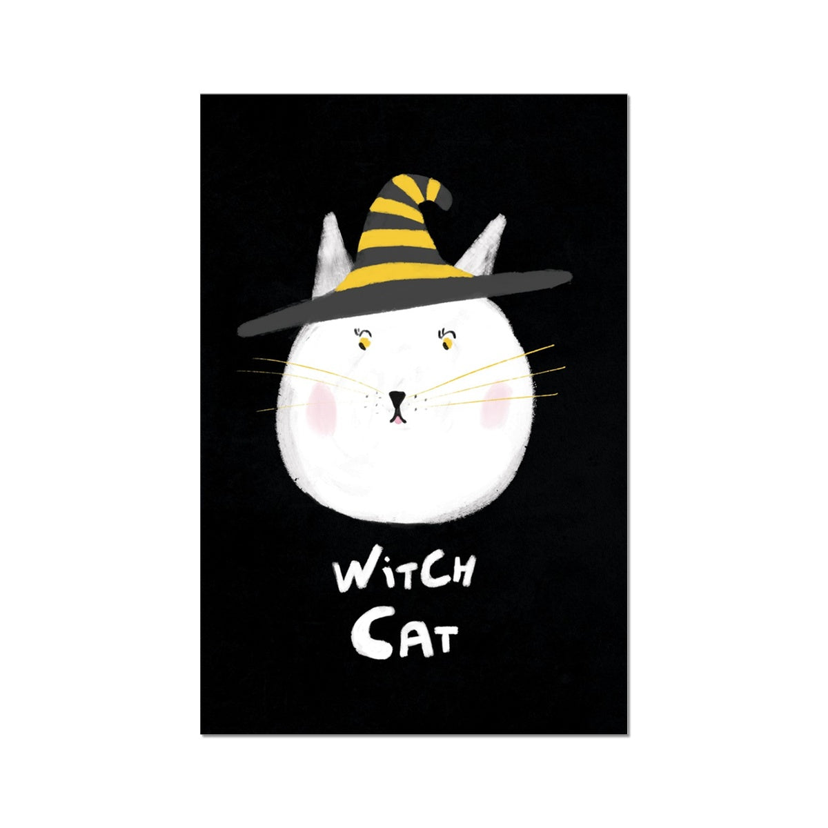 Witch Cat Print Fine Art Print