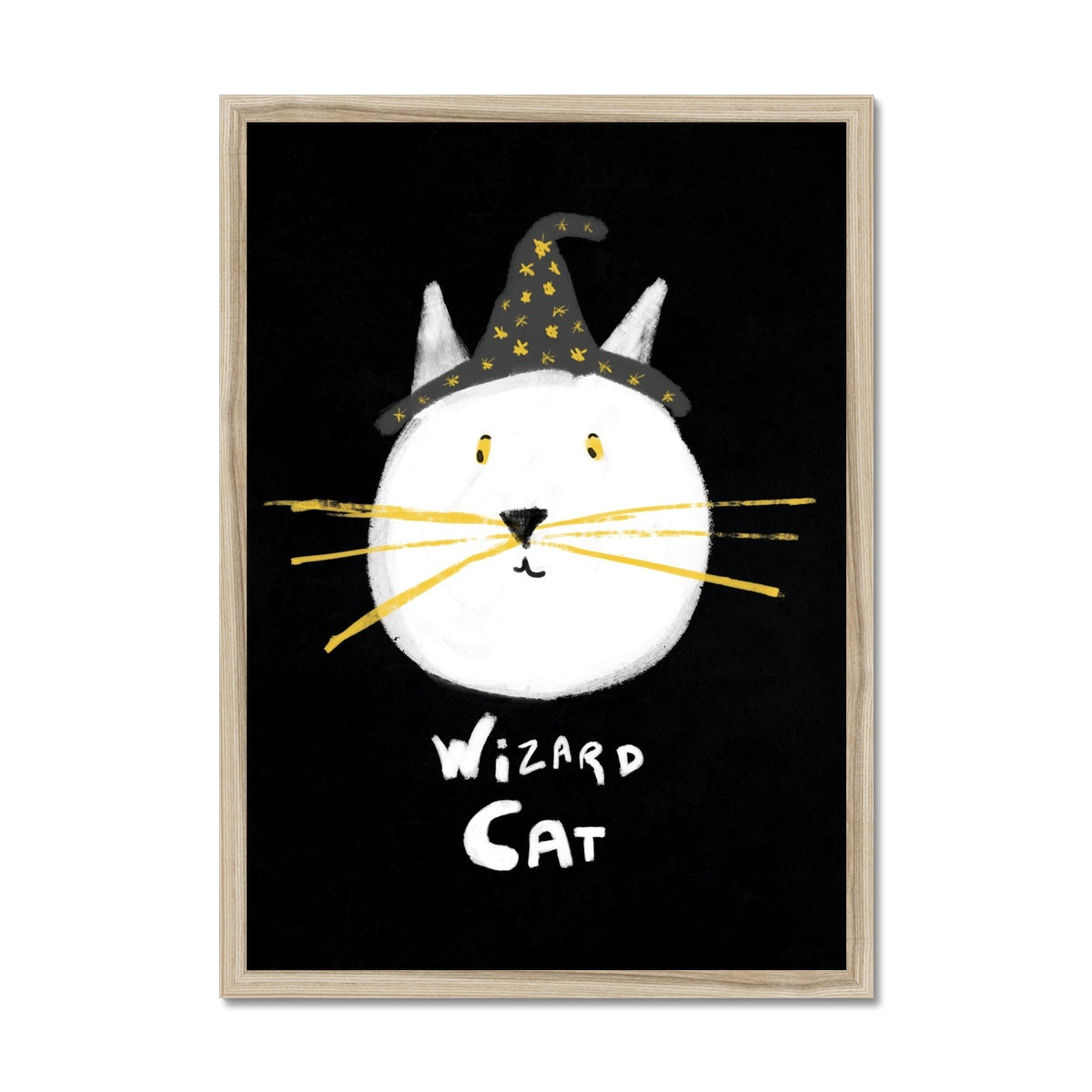 Wizard Cat Print Framed Print